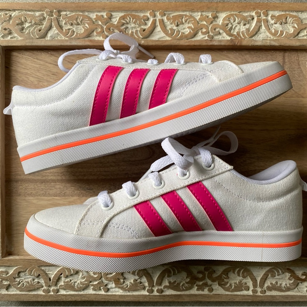 Girls Adidas Grand Court Tennis Shoes